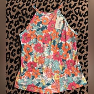 NWT retro print tank top